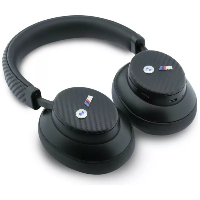Auscultadores BMW M Carbon Metal Logo Bluetooth ENC over-ear preto