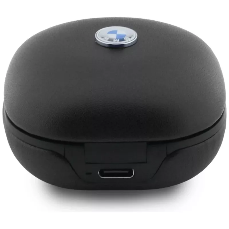 Auscultadores TWS Bluetooth 5.3 BMW LeatherMetal Logo ENC preto