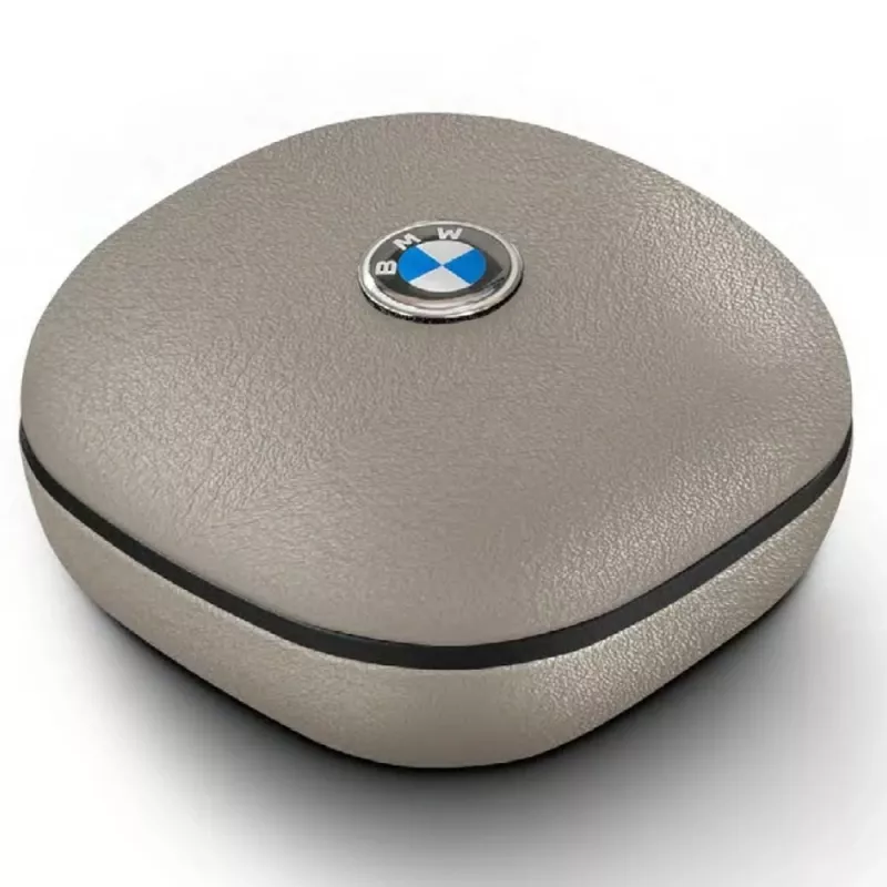 Auscultadores TWS Bluetooth BMW LeatherMetal Logo com ENC, taupe