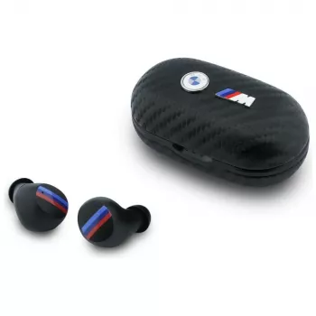 Auscultadores TWS Bluetooth BMW Carbon Metal Logo ENC preto