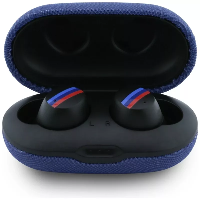 Auscultadores TWS Bluetooth 5.3 BMW M Metal Logo com ENC, azul