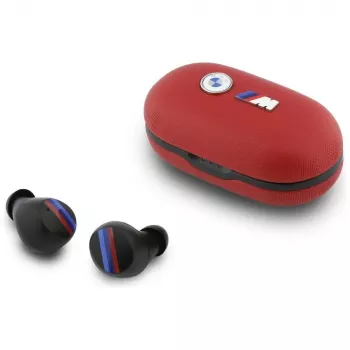Auscultadores TWS Bluetooth BMW M Metal Logo com ENC, vermelho