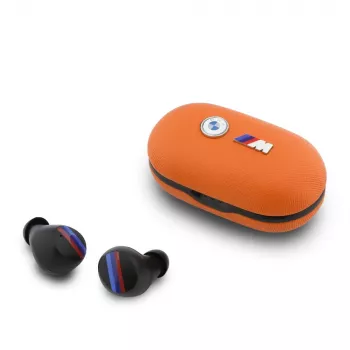 Auscultadores TWS Bluetooth 5.3 BMW M Metal Logo com ENC - laranja