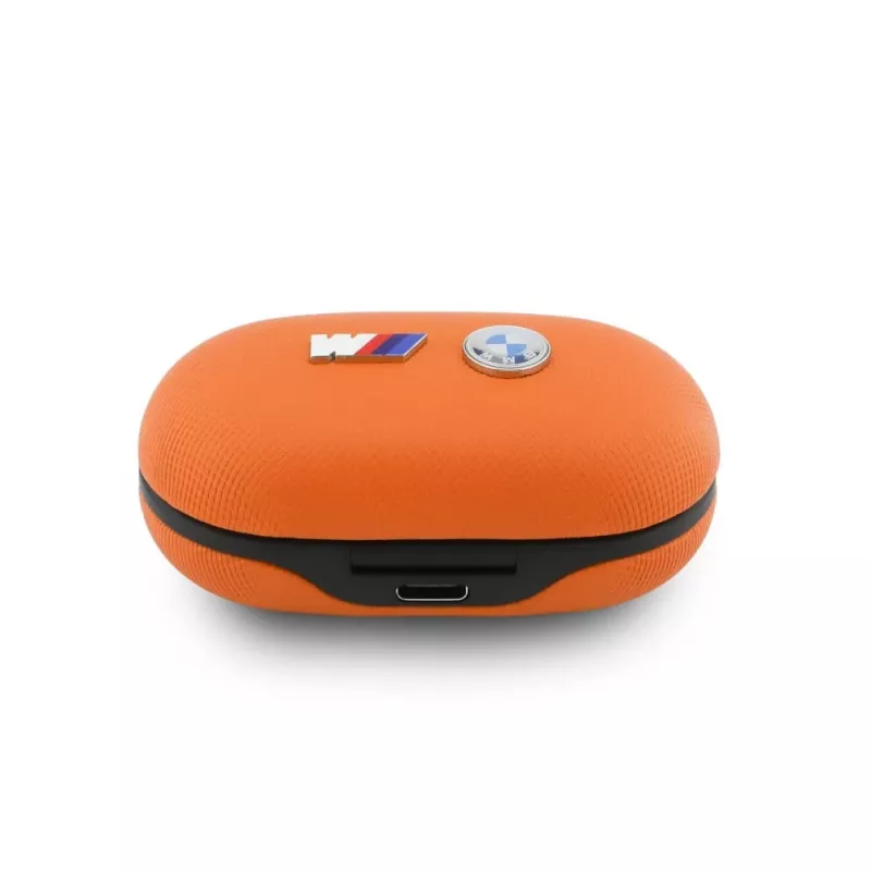 Auscultadores TWS Bluetooth 5.3 BMW M Metal Logo com ENC - laranja