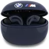 Auscultadores TWS Bluetooth BMW azul-marinho com logótipo impresso