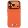 Capa MagSafe BMW M Metal Logo para iPhone 17 Pro laranja