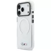 Capa MagSafe BMW M IML Shockproof Metal Logos para iPhone 17 Pro transparente