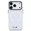 Capa MagSafe BMW M IML Shockproof Metal Logos para iPhone 17 Pro transparente