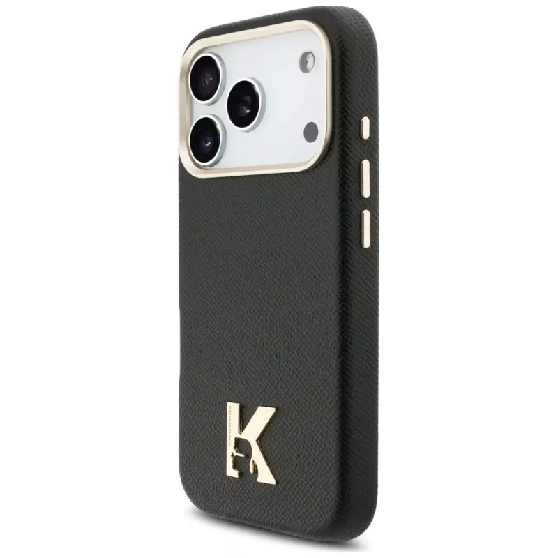 Capa MagSafe Karl Lagerfeld Karl Head Logo para Apple iPhone 17 Pro, preta