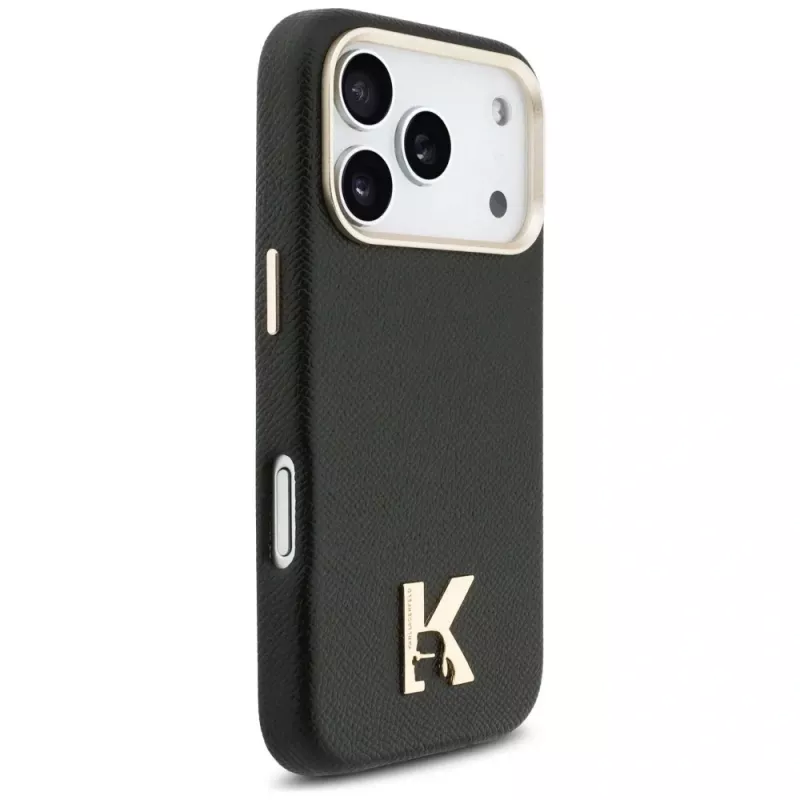 Capa MagSafe Karl Lagerfeld Karl Head Logo para Apple iPhone 17 Pro, preta
