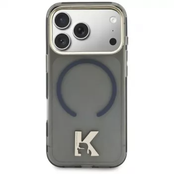 Capa MagSafe Karl Lagerfeld IML K Head Logo para iPhone 17 preta