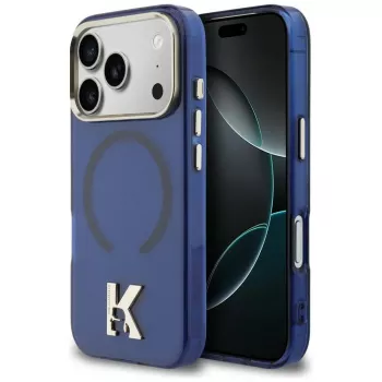 Capa MagSafe KARL LAGERFELD IML K Head Logo para Apple iPhone 17 Pro - azul