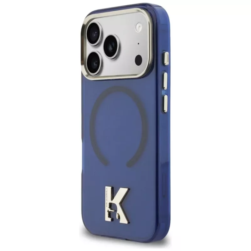 Capa MagSafe KARL LAGERFELD IML K Head Logo para Apple iPhone 17 Pro - azul