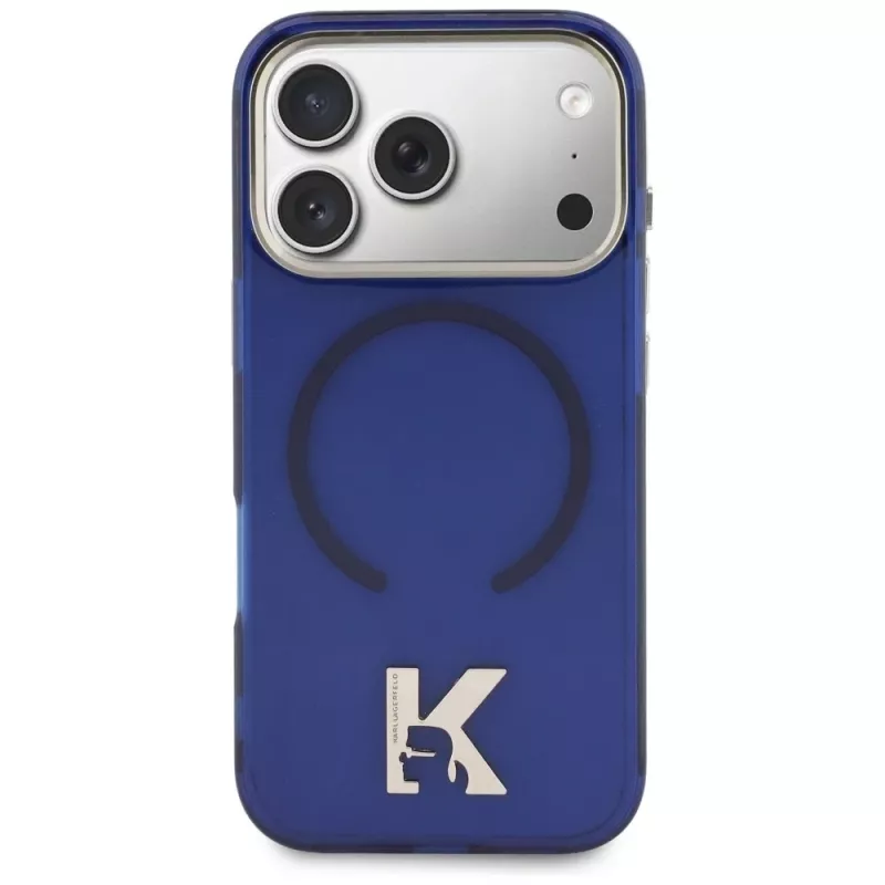 Capa MagSafe KARL LAGERFELD IML K Head Logo para Apple iPhone 17 Pro - azul