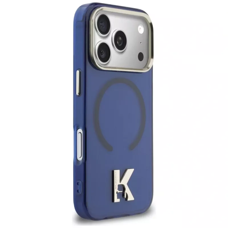 Capa MagSafe KARL LAGERFELD IML K Head Logo para Apple iPhone 17 Pro - azul