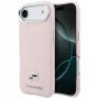Capa MagSafe KARL LAGERFELD Karl & Choupette Head Pins Saffiano para Apple iPhone Air, rosa