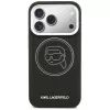 Capa MagSafe KARL LAGERFELD K Head Point Logo para Apple iPhone 17 Pro, preta