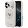 Karl Lagerfeld Point & Choupette Sketch Capa MagSafe para iPhone 17 Pro Max rosa