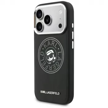 KARL LAGERFELD Point & Karl Sketch Capa MagSafe para iPhone 17 Pro preto