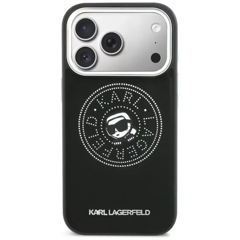 KARL LAGERFELD Point & Karl Sketch Capa MagSafe para iPhone 17 Pro preto