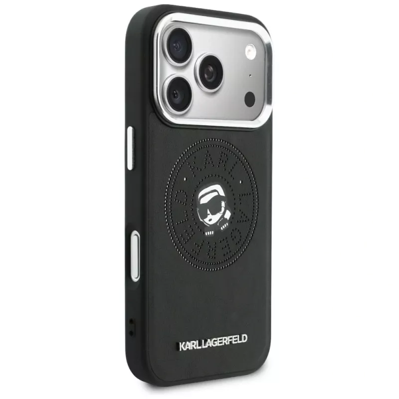 KARL LAGERFELD Point & Karl Sketch Capa MagSafe para iPhone 17 Pro preto