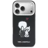 KARL LAGERFELD Karl & Choupette Back Logo Capa MagSafe para iPhone 17 Pro preto