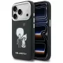 KARL LAGERFELD Karl & Choupette Back Logo Capa MagSafe para iPhone 17 Pro Max, preto