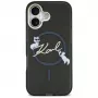 Karl Lagerfeld IML Choupettes KarlScript Logo Capa MagSafe para iPhone Air, preto