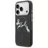 KARL LAGERFELD IML Choupettes KarlScript Logo Capa MagSafe para Apple iPhone 17 Pro, preto