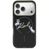 KARL LAGERFELD IML Choupettes KarlScript Logo Capa MagSafe para iPhone 17 Pro Max, preto
