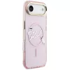 KARL LAGERFELD IML Choupettes KarlScript Logo Capa MagSafe para iPhone Air, rosa