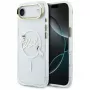 Karl Lagerfeld IML Choupettes KarlScript Logo Capa MagSafe para iPhone Air, transparente