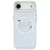 Karl Lagerfeld IML Choupettes KarlScript Logo Capa MagSafe para iPhone Air, transparente