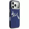 KARL LAGERFELD IML Choupettes KarlScript Logo Capa MagSafe para Apple iPhone 17 Pro Max - azul
