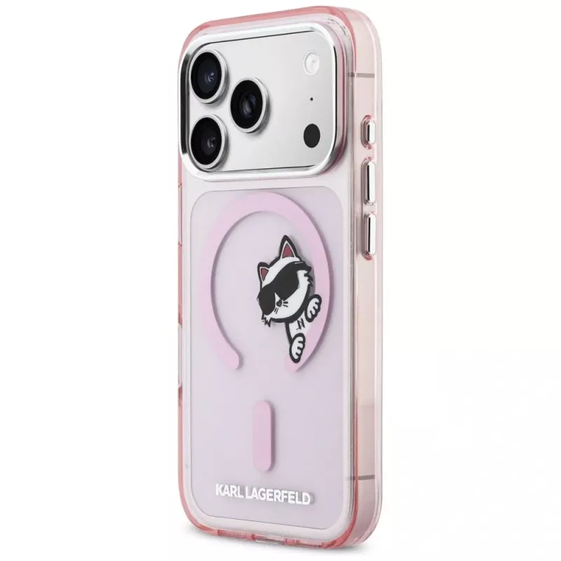 KARL LAGERFELD IML Peekaboo Capa MagSafe para Apple iPhone 17 Pro - rosa