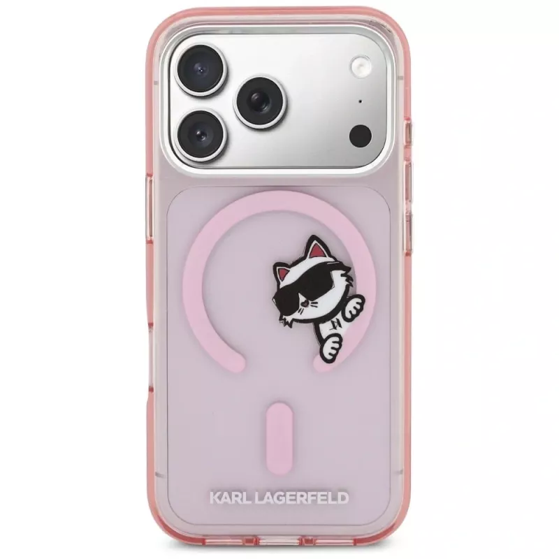 KARL LAGERFELD IML Peekaboo Capa MagSafe para Apple iPhone 17 Pro - rosa