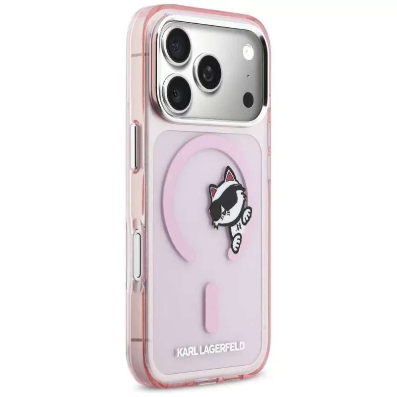 KARL LAGERFELD IML Peekaboo Capa MagSafe para Apple iPhone 17 Pro - rosa