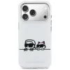 KARL LAGERFELD IML Karl & Choupette Peekaboo Logo Capa MagSafe para Apple iPhone 17 Pro, branco