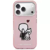 KARL LAGERFELD Karl & Choupette Back Capa MagSafe para iPhone 17 Pro rosa