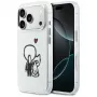Karl Lagerfeld Karl & Choupette Back Capa MagSafe para iPhone 17 Pro, transparente