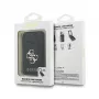 Carteira MagSafe Guess 4G Stand & Mirror com espelho, preto