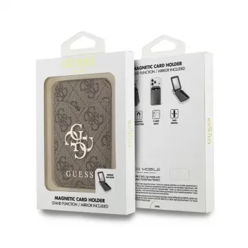 Guess 4G Stand & Mirror Carteira MagSafe com espelho, castanho