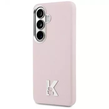 Karl Lagerfeld K Metal Logo Capa MagSafe para Samsung Galaxy S26, rosa