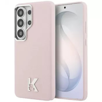 Karl Lagerfeld K Metal Logo Capa MagSafe para Samsung Galaxy S26 Ultra rosa