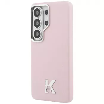 Karl Lagerfeld K Metal Logo Capa MagSafe para Samsung Galaxy S26 Ultra rosa