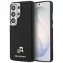 Karl Lagerfeld Saffiano KC Metal Logo Capa MagSafe para Samsung Galaxy S26 Ultra preto