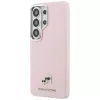 Capa MagSafe KARL LAGERFELD Saffiano KC Metal Logo para Samsung Galaxy S26 - rosa