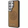 Capa MagSafe KARL LAGERFELD Perforated KL para Samsung Galaxy S26 Ultra - castanha