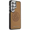 Capa MagSafe KARL LAGERFELD Perforated KL para Samsung Galaxy S26 Ultra - castanha