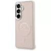 Capa MagSafe Karl Lagerfeld Embossed Ring RSGLogo para Samsung Galaxy S26, rosa